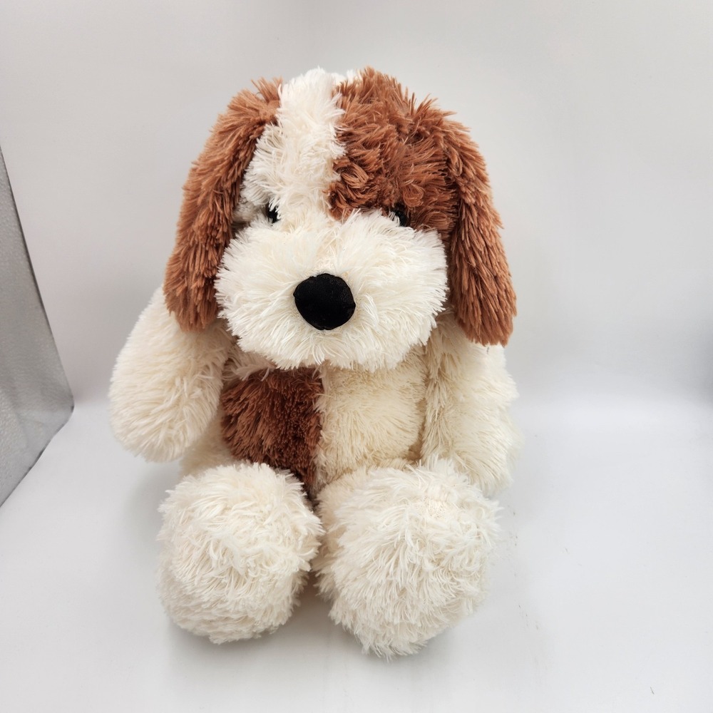 People Pals Plush Puppy Dog Brown White Stuffed Animal Toy For Kids Soft Cute
